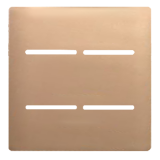 Placa 4x4 4 Interruptores - Novara Especiais Ouro Rose